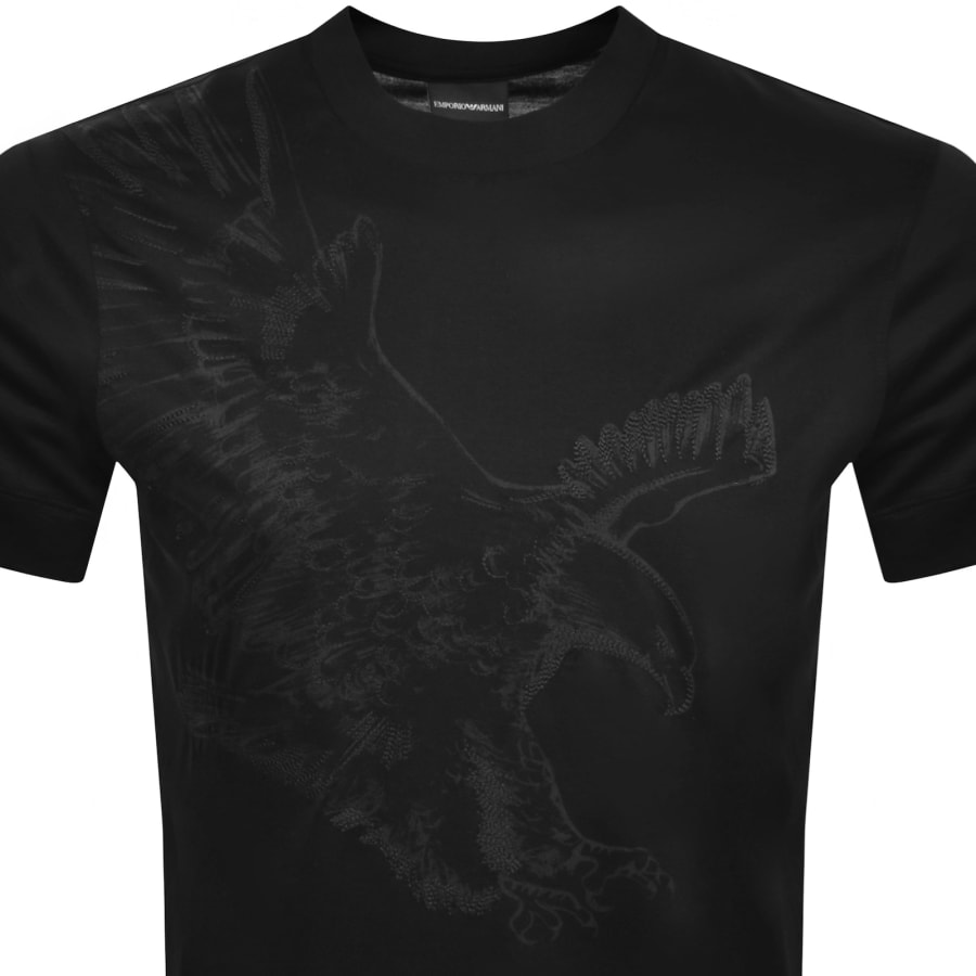Emporio Armani Eagle T Shirt Black | Mainline Menswear